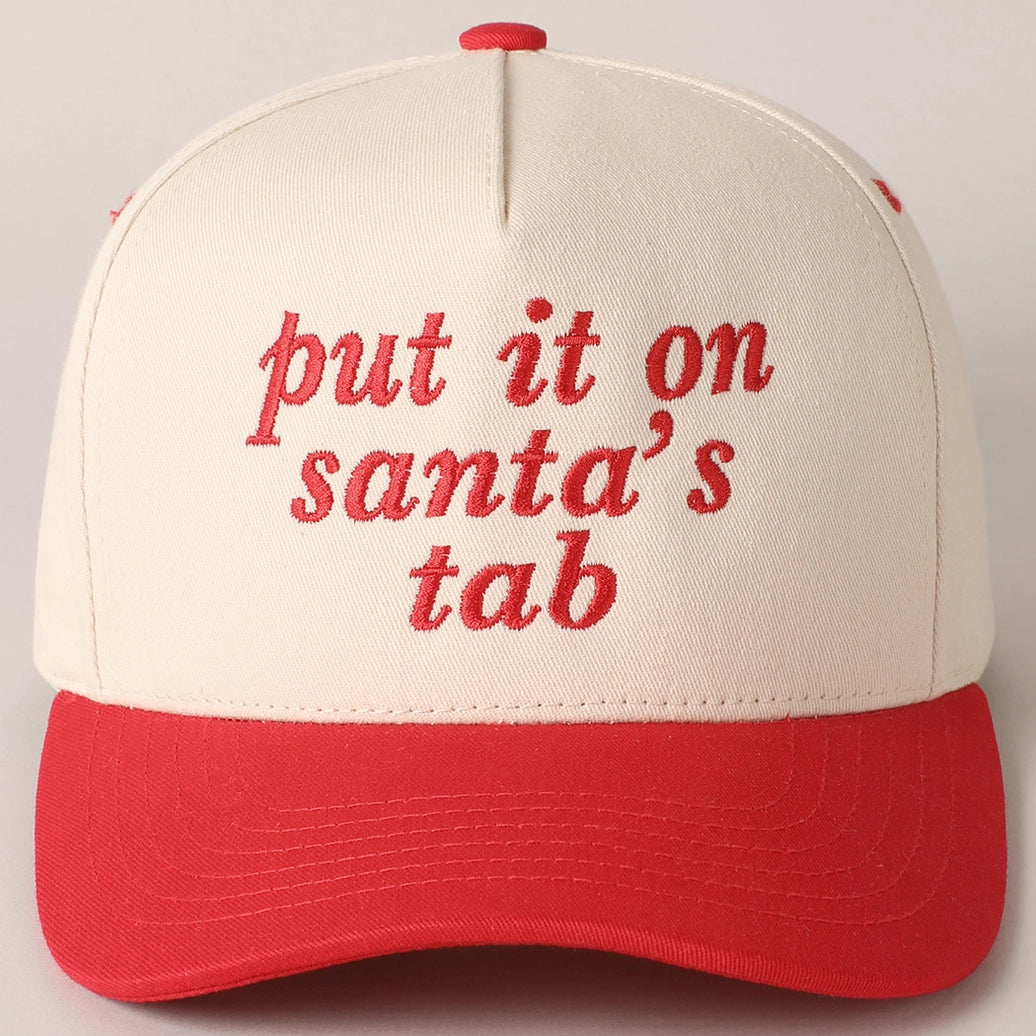 Put It On Santa's Tab Baseball Cap